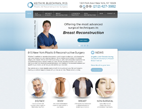 Plastic surgery website design
